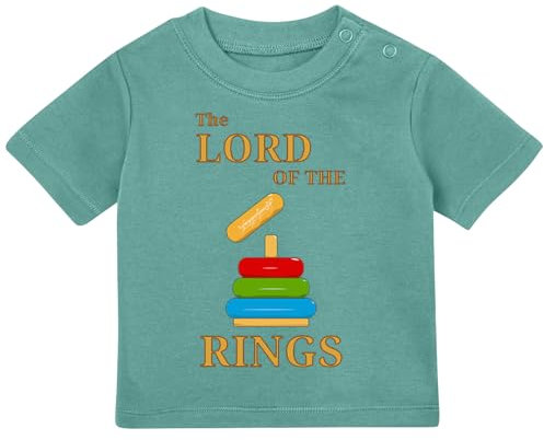 Baby Tshirt in Salbei Grün 0-36 MonateT-Shirt mit Herr der Ringe Spruch zum Geburtstag Lord of The Rings T-Shirt für Kleinkind 0, 1, 2, 3 Jahre