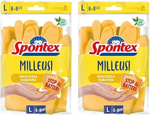 Spontex Gants Milleusi Taille L (Lot de 2)