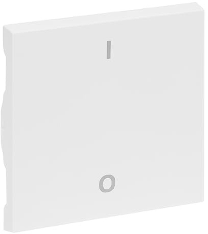 LEGRAND, SEANO Wippe für 2-poligen Ausschalter mit Symbol O/I (Aus/Ein), Schalterabdeckung, Wippenplatte, Farbe: Ultraweiß, 765102