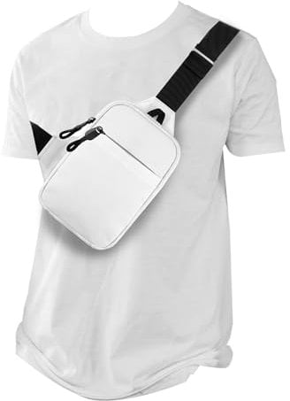 DONGKER Brusttasche Herren, Leichte Sling Chest Crossbody Bag, Wasserdicht Schulter Backpack Umhängetasche Schultertasche Crossbag für Heren/Damen Reise, Wandern, Radfahren, Laufen