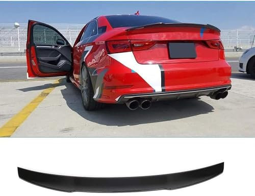 Auto Heckspoiler für Audi A3 8V Base A3 Sline S3 berline 2014-2019,Auto Kofferraum Heck Spoiler,Spoiler Heckspoiler Heckflügel Car Tuning Accessories, Verschleißfest und Kratzfest