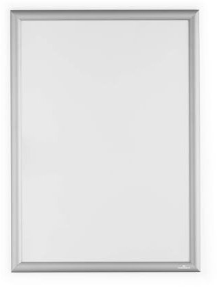 DURABLE - Cadre clipsable en aluminium A2 - Pour l'affichage d'informations - Kit de fixation inclus (vissage ou collage) - Argent