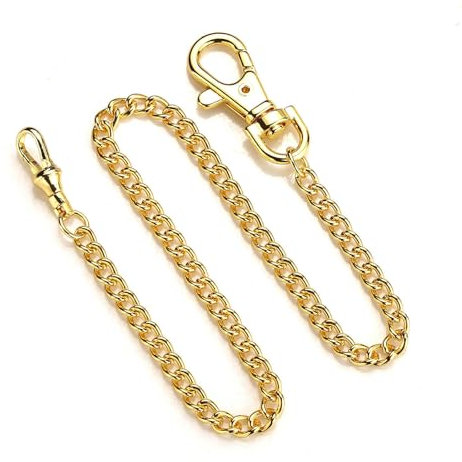 [Uitndvyte] Taschenuhrkette Metallgürtel Jeans Albert Vintage T-Bar Taille Kette Link Verschluss Taschenuhr Zubehör