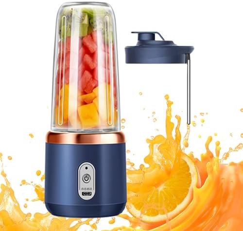 Frullatore per frullati e succhi da 14 once - Frullatore personale per frullati | frullatore per frullati | Tazza per spremiagrumi da viaggio portatile, frullatori a misura personale, frullatore