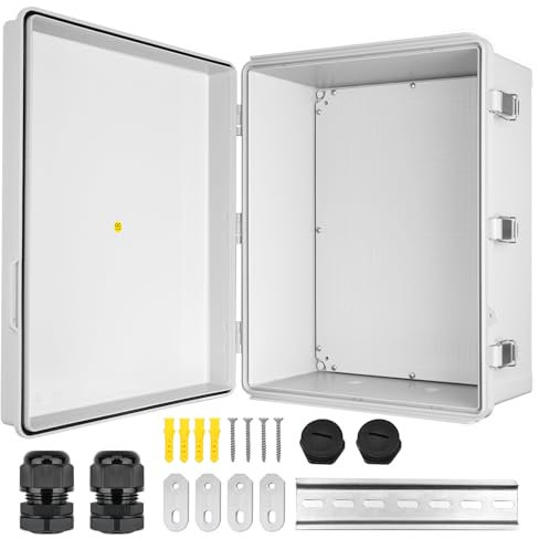 CHENGPI Verteilerkasten Aufputz,Verteilerschrank Industriegehäuse Schaltkasten,IP66 Elektrische Abzweigdose,Verteilerkasten Außen Wasserdicht,Anschlussdose 500×600×220MM