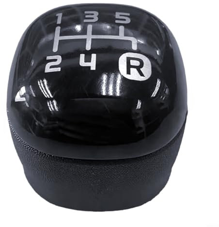 CNANRNANC Schaltknauf button für Fiat für Panda ab 2012 - schwarz 5-Gang Schaltknauf Schalthebelkopf OEM 502942700