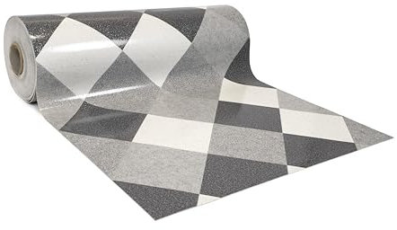 GIURI TESSUTI - Pavimento in PVC - Rivestimento per superfici in Vinile Impermeabile con texture Antiscivolo e supporto in Schiuma ad Alta Resilienza (AL METRO, ZAFRON GRAPHITE)