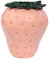 MAGICLULU Erdbeer-keramikvase Erdbeerpflanzer Kleine Vase Tischvase Blumenvase Aus Keramik Getrocknete Blumenvase Kleine Blumenvase Erdbeervase Getrockneter Blumentopf Rosa