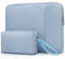 HYZUO 17-17.3 Inch Laptop Sleeve Bag Set for 17 17.3 HP/Lenovo/Dell/ASUS/Acer/LG/Toshiba/MSI Gaming Laptop/Razer Blade 17/18, Notebook Protective Case for Men Women, Pale Blue