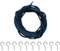 Multipurpose 8m Black Curtain Wire Rope With 10 Hooks And 10 Screw Eye For Home Decors Hanging Kits And Craft Projects