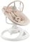 MoMi Babywippe PEARL für Babys bis 9 kg, 360° drehbarer Sitz, LED-Panel, Bluetooth, Fernbedienung, Batterie- oder Netzbetrieb, Netzteil mit USB-Kabel, 5-Punkt-Sicherheitsgurt, Bügel und Spielzeug
