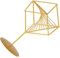 MAGICLULU geometrische Ornamente geometrisches kunstdekor Statuen Wohnkultur Schreibtisch Funky Exzenter Tabletop -Dekoration dekorative Objekte Skulptur Heimdekoration Eisen Golden