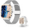 Montre Connectée Femme AMOLED Luxe – Appels Bluetooth, NFC, Suivi Santé Complet, Écran HD 1,75, Étanche IP68, Bracelet Métallique & Silicone