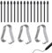 15 Punte di Ricambio per Pennino, Punte di Ricambio per Samsung Galaxy Tab S9 FE+ Plus, S9+ Plus, S9 FE, S9, S9 Ultra, S6 Lite, S7 FE, S10 Ultra, S10+ Plus, Alta Precisione e Controllo, Nero