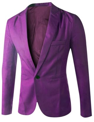 Blazer Herren Sakko Klassische Anzug Business Outfit Männer Einfarbig Herrenanzug Komfort Jackett Freizeit Suit mit Knopf Freizeitjacke Anzugjacken mit Taschen Sportlich Anzüge Modern Herrenjacke