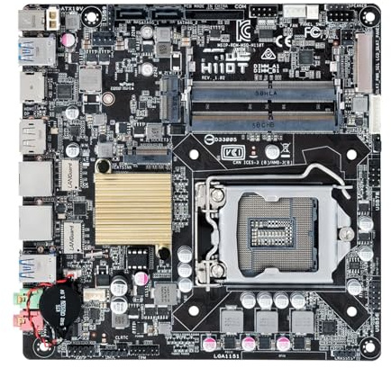 Scheda Madre Scheda madre Fit For Asus H110T Mini ITX LGA 1151 DDR4 32GB M.2 supporta CPU Core i3-6300 Core i5-6400 Core i5-7400 Core i7-7700