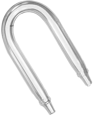 Kisangel Co2-Diffusor Glasrohr U-Förmig aus Glas für Aquarien Bruchfest Wasserbeständig