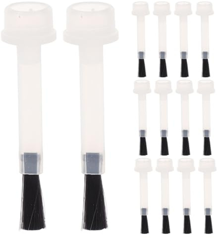 Amosfun 100pcs Nail Polish Applicator Replacement Brushes for Gel Polish Bottles 11x45mm Small Brush Heads for Manicure Nail Art Tools, Suitable for Professional and Home Use