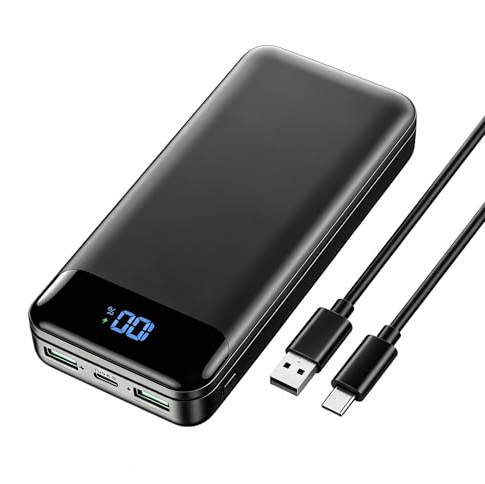 Power Bank 27000mAh Portable Charger 22.5W Fast Charging | High Capacity, PD20W QC4.0, USB C In&Out, LED Display, Battery Pack Phone charger for iPhone Pro Max, and More Smartphone