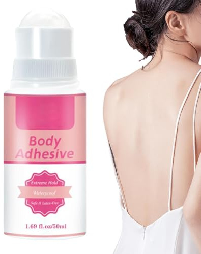 JIEBWCHA Adhesivo Corporal Para Ropa 50g Pegamento Adhesivo Para Ropa, Pegamento Invisible De Larga Duración Para Disfraces, Cinta Adhesivas Líquida Resistente Al Sudor Para Telas, Para Leotardos