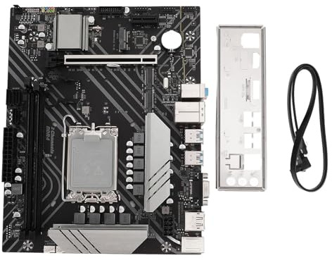 BONKZEBU Scheda Madre Gaming B760M4 ATX, Doppio Slot M.2 PCIe 4.0 1000Mbps LAN USB3.2 Gen1 DDR4 Supporto Memoria 64GB, per Processori Celeron LGA 1700 12a 13a Gen Core Gold Celeron