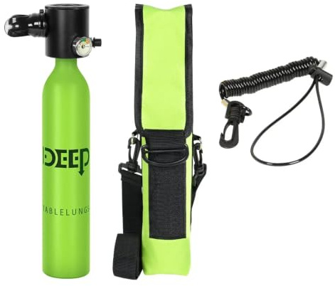 Sport Knight Premium Tauchflasche mit Halterung 0,5 oder 1L, Tauch Zubehör