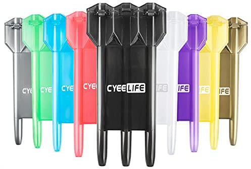 CyeeLife-Schwarz Dart case Professionelle Kunststoff transluzent Geldbörse Box Wallet
