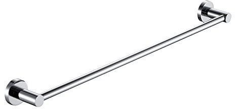 BOOKARROW Towel Rails 50cm/20 inch Screw Wall mounted Chrome Single Towel Bar in Bathroom, Kitchen or Bedroom B39812