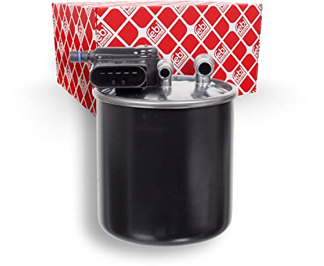 febi bilstein 100477 Kraftstofffilter mit Heizung , 1 Stück | Kompatibel mit: MERCEDES-BENZ A-CLASS, B-CLASS Sports Tourer, CITAN Kasten/Großraumlimousine, CITAN Mixto, CITAN Tourer