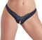 Cottelli Collection Stringtanga mit Perlen, schwarz, S