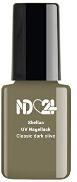 Shellac Uv/Led Nagellack - Classic Dark Olive - Grün - Studio Qualität - Made in Germany - 12ml