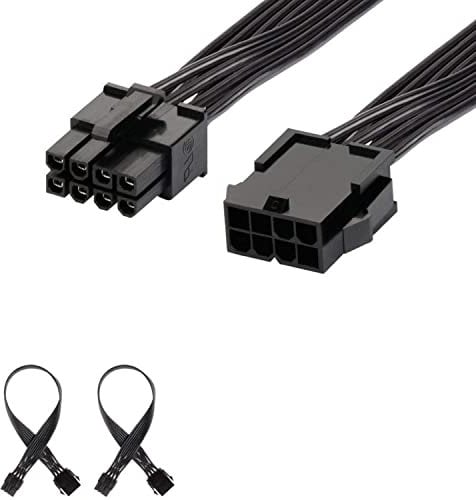 J&D 2er Pack 8 Pin PCI Express Power Verlängerungskabel, Robustes PCIe-Verlängerungskabel - 30cm