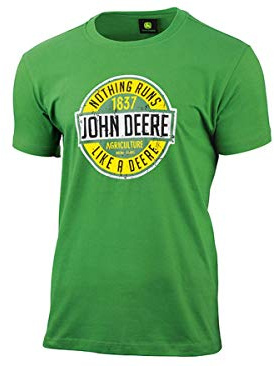 John Deere Nothing Runs Like A Deere T-shirt Vert - Vert - X-Large