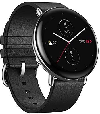 Amazfit Zepp E Smartwatch Orologio intelligente fitness tracker circolare con frequenza cardiaca, SpO2 e monitoraggio del sonno REM, corpo in acciaio inossidabile con cinturino Android e IOS Nero 2