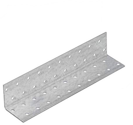 KM15 40x40x200 T2mm Galvanised Steel Corner Angle Bracket Brace 90 Degree 2.0mm Heavy Duty