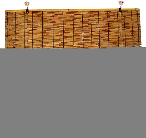 Bambusrollo,Lichtfilterung Natürliche Bambusrollo,Terrassenpavillon, Bambus-Rollo Für Teestube, Büro, Verdunkelungs-Retro-Rollos,150x180cm/59x72in