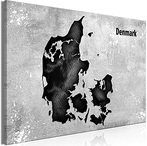 murando - Pinnwand Copenhagen Karte Dänemark, 120x80 cm, Geschenkidee, Büro | Kombiniert Pinnwand und Wandbild, praktisch und dekorativ, ideal fürs Büro oder Wohnzimmer, inspirierend, langlebig, stilvoll