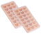 PEPAXON Heart Ice Cube Trays with Lid Ice Cube Trays for Freezer Reusable Ice Cube Mould Silicone Flexible Ice Cube Moulds 21 Grids Pack of 2 (Pink)