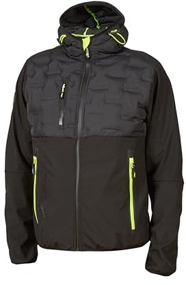U-POWER | Giacca da Lavoro Uomo con Zip SPOCK, Ibrida, Traspirante e Antivento, 96% poliestere 4% spandex