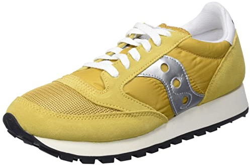Saucony Jazz Original Vintage Herren Sportschuhe, Mustard Silver, 44 EU