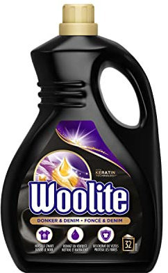 Woolite Schwarz, Dunkel & Denim Waschmittel mit Keratin - 32 Wäsche - 1,9 L