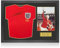 Exclusive Memorabilia Sir Geoff Hurst Signed England 1966 World Cup Football Shirt. Icon Frame