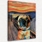 Nogrit Wandkunst, Mops-Geschenk für Mops-Liebhaber, Mops-Dekoration, Mops-Poster, Mops-Geschenke, Aquarell-Mops, Leinwand-Kunst, 28,9 x 35,6 cm
