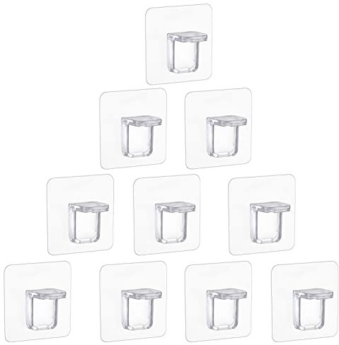 Regalhalterung, Regalstifte, ohne Bohren für Regale, 10 Stück, transparente Clips, Schrank-Teiler, -Clips, Bücherregale