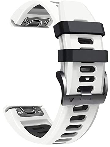 BANDKIT Sport Silicone Smart Watch band Per Garmin Fenix 7 7X 6X 6 Pro 5X 5 Plus 3HR Easy Fit Quick Release 26 22mm Braccialetti, 26mm Fenix 7X, agata