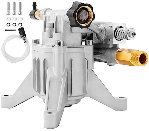 VEVOR Pompe de nettoyeur haute pression, arbre vertical de 22,225 mm, 3400 PSI, 2,5 GPM, kit de pompe de remplacement, compatible avec Honda, Simpson, RYOBI, Briggs & Stratton, Subaru, Craftsman