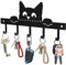 OriwarE Porte Clef Murale, Porte Clé Mural, Crochet Adhesif Mural, Noir (chat)