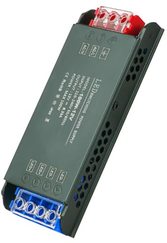 URAQT Trasformatore LED da 220V a 12V, Alimentatore LED 12V 100W, Ultra Sottile Trasformatore LED Driver, Nessun Rumore Driver LED di Tensione Costante, per Bassa Tensione Striscia LED, Lampade LED