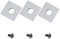 Sinoprotools 3 Pack Planer Knives with 3 Screws,YG6X/K10 Spoilboard Surfacing&Rabbeting Carbide Replaceable Inserts,Plain Milling Cutter Blades Replacement,HRA92 10.5x10.5x1.5mm (3pcs)