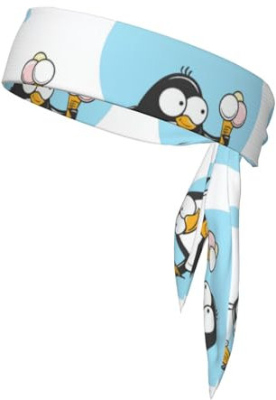 Pinguin-Ballon-Schneeflocke, ultimative Leistung, schweißabsorbierendes Bandana-Stirnband für Outdoor-Sportarten – Unisex-Design, weicher und atmungsaktiver Stoff